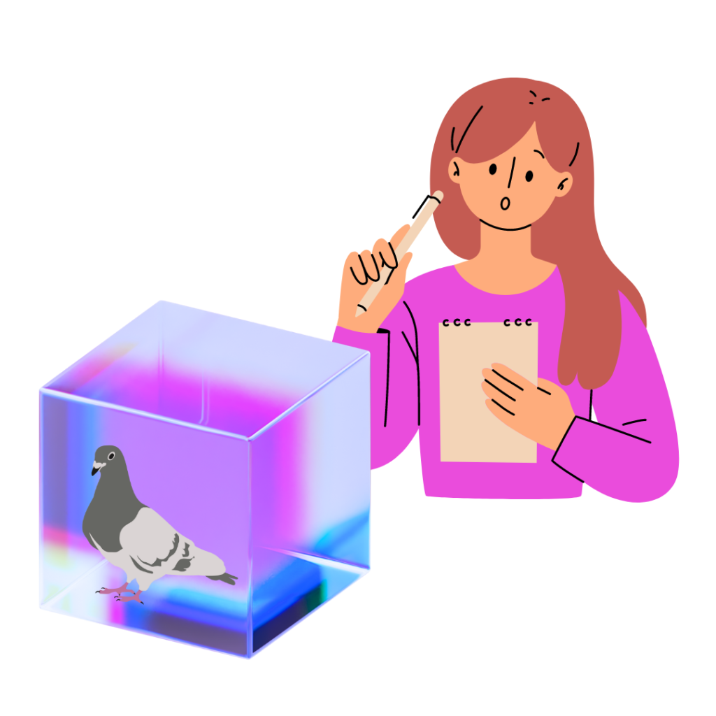 Experimento psicología con palomas Caja de Skinner
